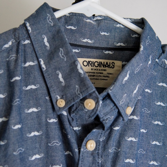 Jack and Jones Mustache Dress Shirt - Picture 2 of 3